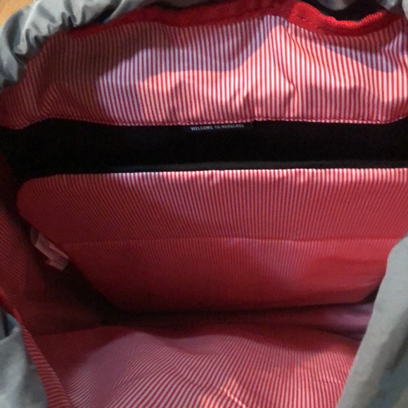 NWOT Herschel Supply Co. Classic Little America Backpack Raven Crosshatch Bak - Picture 7 of 14